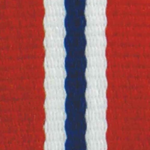 Medaljband Norge långt, 22mm bredd (70003)