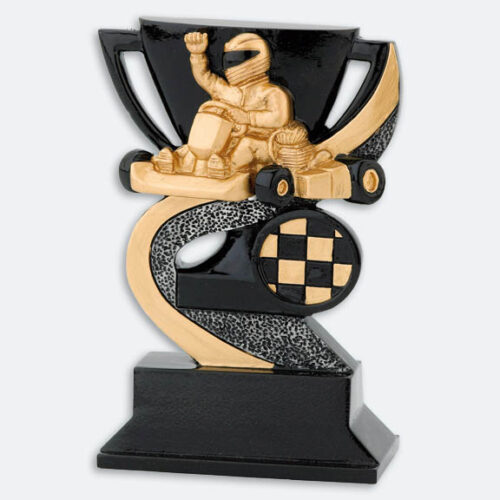 Statyett Gocart guld (53321)