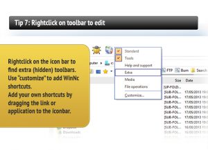 Tip 7: Rightclick on toolbar to edit