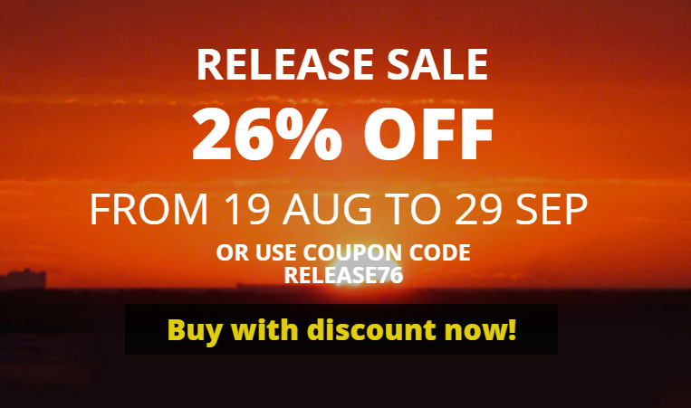 Still one week of 26% discount for WinNc available…