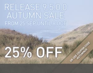 Release Autumn sale - From 25 sep until 8 oct