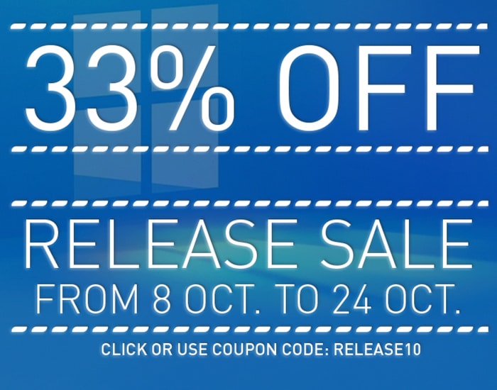 WINNC RELEASE SALE – 33% OFF – FROM 08 OCT TO 24 OCT