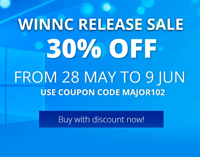 WINNC V10.2.0.0 RELEASE SALE – 30% OFF – FROM 28 MAY TO 9 JUN