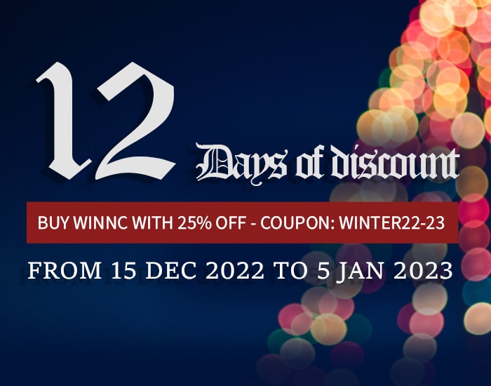 12 Days of WinNc discount: 25 % discount