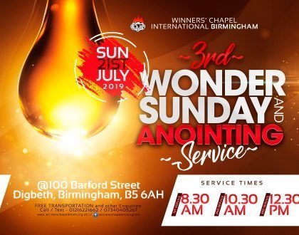 SERVICE ANNOUNCEMENTS FOR SUNDAY, JULY 14TH 2019