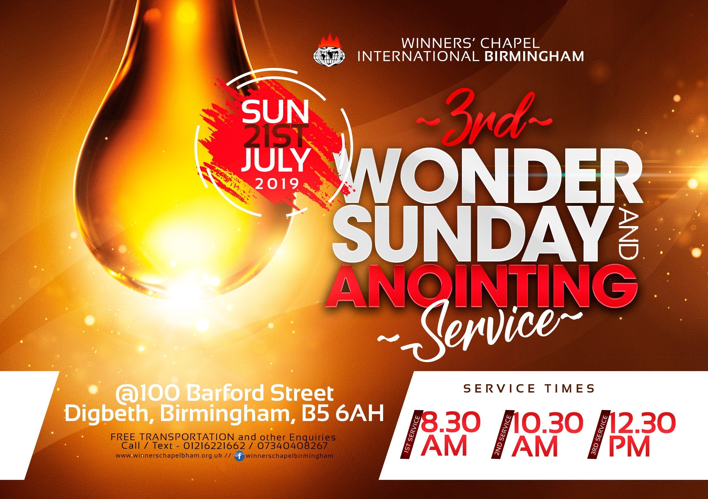 SERVICE ANNOUNCEMENTS FOR SUNDAY, JULY 14TH 2019