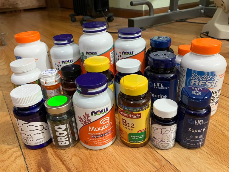 James Millers array of vitamins