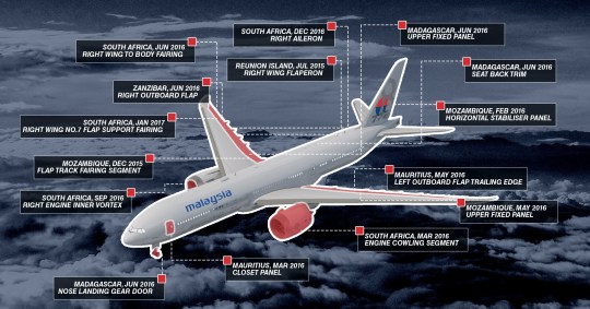 METRO GRAPHICS MH370 Recovered Pieces Graphic UPDATED