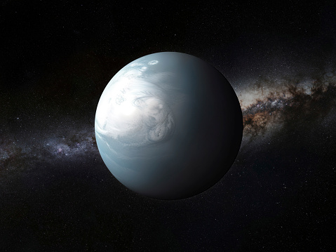 Artist's impression of a hycean planet