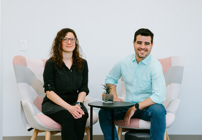 Ecolectro Founders: CTO Kristina M. Hugar and CEO Gabriel G. Rodriguez-Calero (left to right)