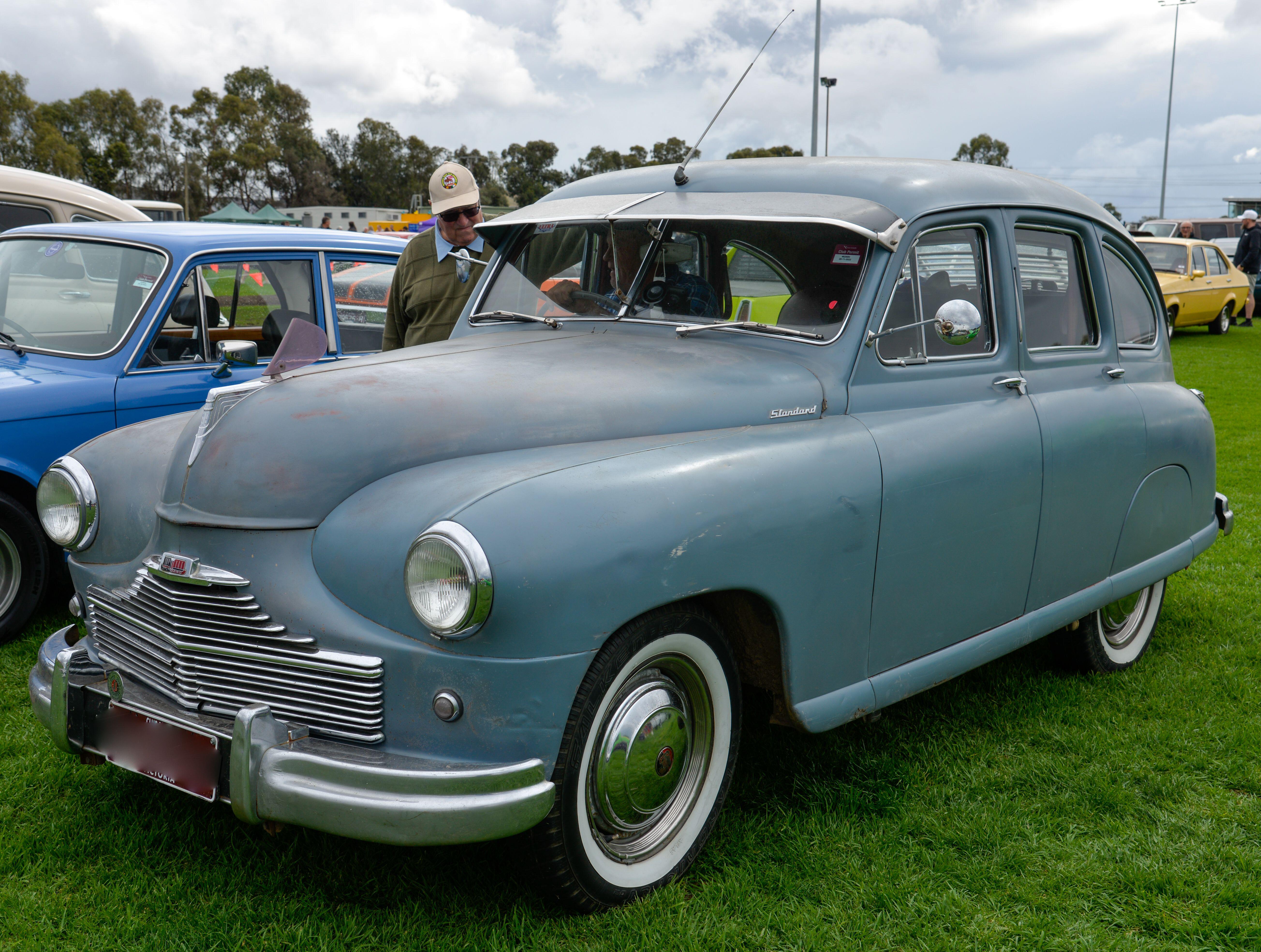 His first car was a Standard Vanguard (stock image)