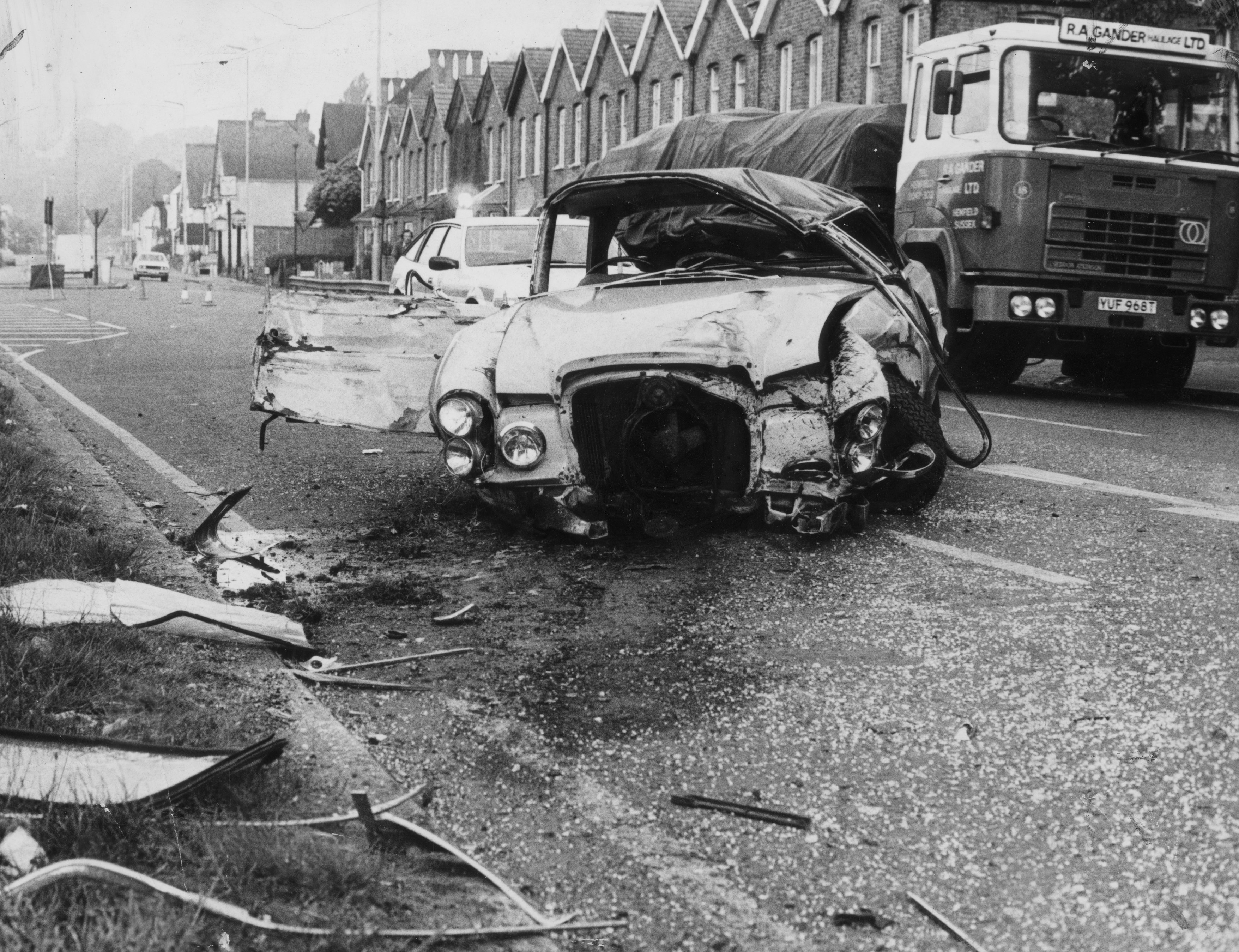 Ringo wrecked his Mercedes 280E in 1980