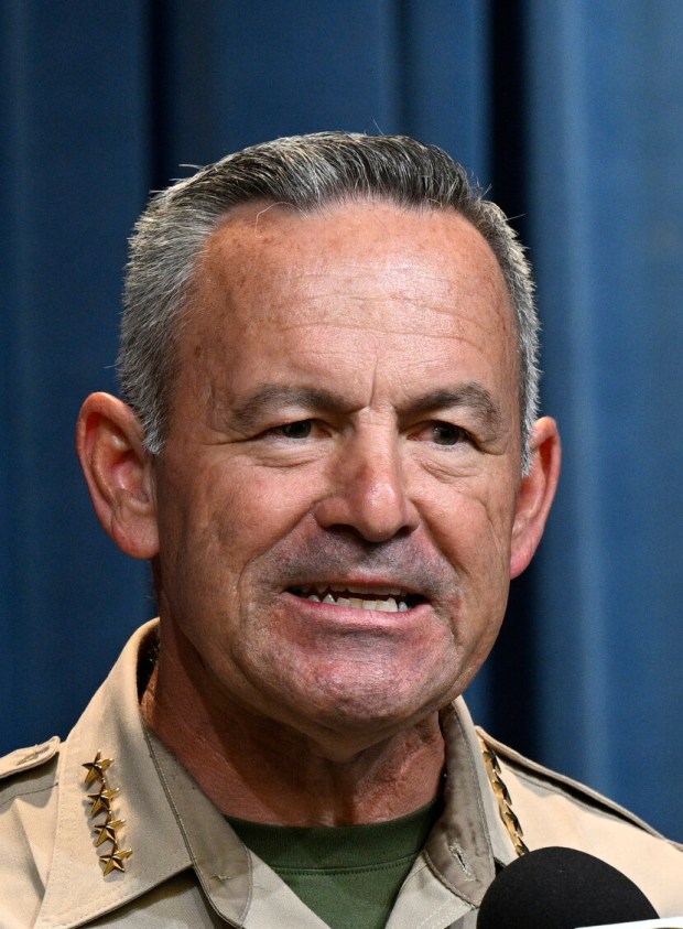 Riverside County Sheriff Chad Bianco said his department "will continue to provide the most transparent and professional services to our residents" following a report that recommends keeping the sheriff's and coroner's offices together. (File photo by Anjali Sharif-Paul, The Sun/SCNG)