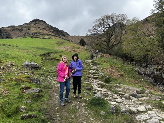 Hiking up to Stickle Tarn