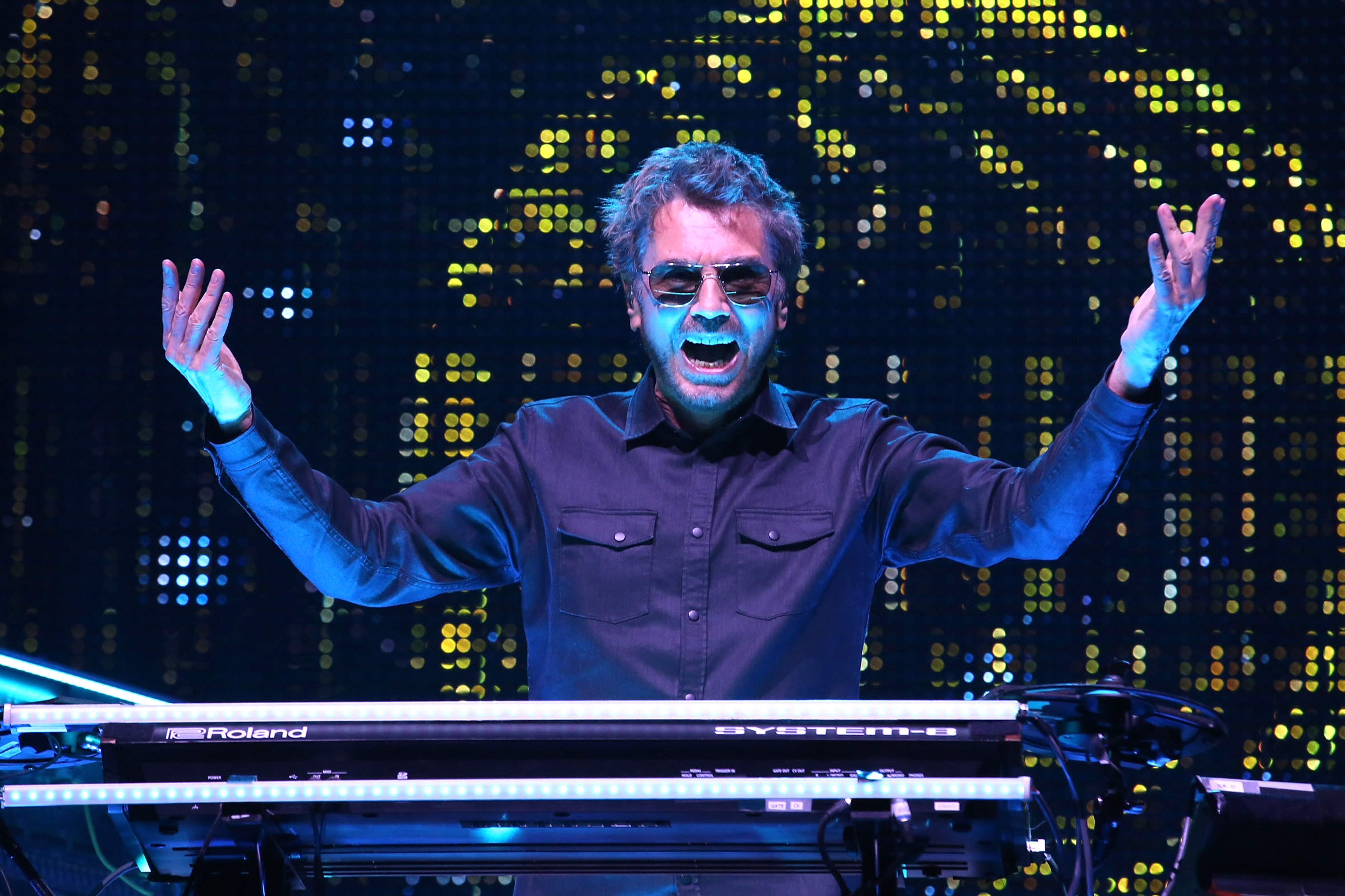Jean-Michel Jarre is famous for the visual displays at his live concerts