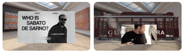 Yes, the Gucci app for Apple Vision Pro is amazing