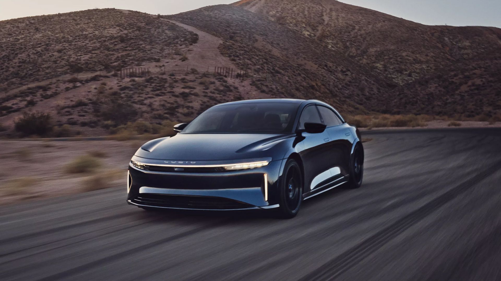 The 2024 Lucid Air Sapphire On Track
