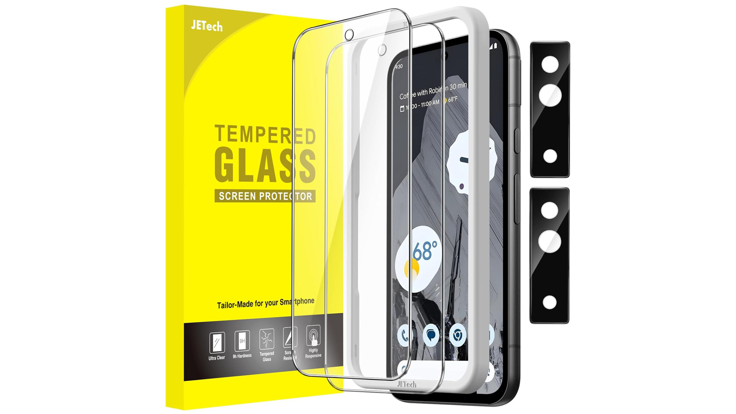 JETech Screen Protector for Pixel 8a
