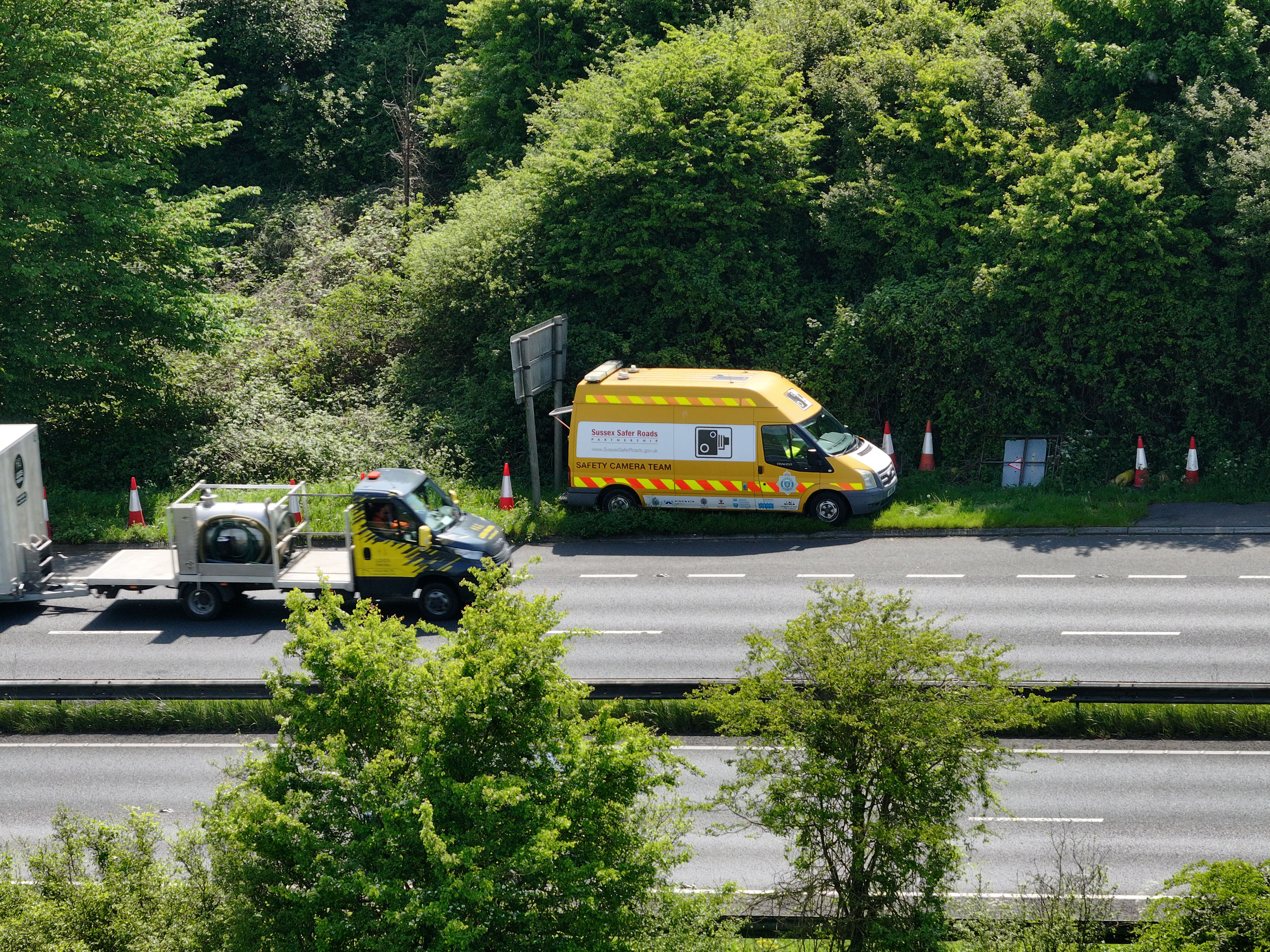 The Sussex Safer Road Partnership emphasised the use of the van is a completely legal form of surveillance