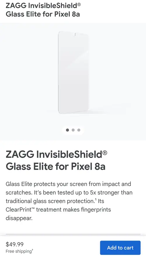 Pixel 8a zagg screen protector