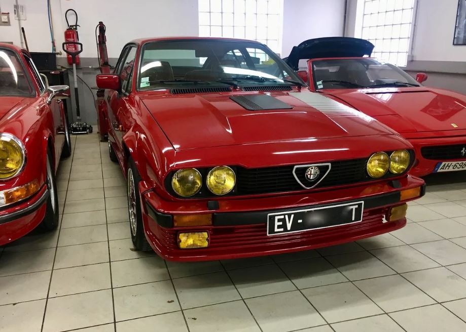 A 1984 Alfa Romeo Alfetta GTV6 is up for auction