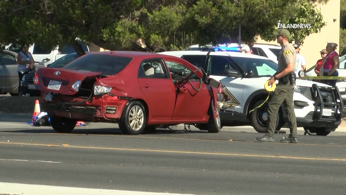 A male driver died while colliding with a deputy in Apple Valley on June 29, 2024. (Inland News)