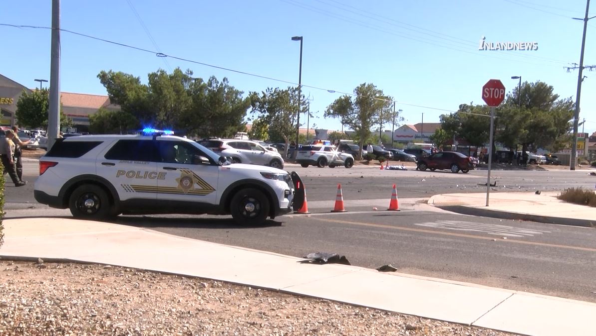 Authorities are investigating a male driver died while colliding with a deputy in Apple Valley on June 29, 2024. (Inland News)