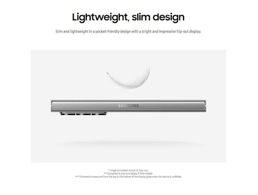 Samsung Galaxy Z Fold 6 design