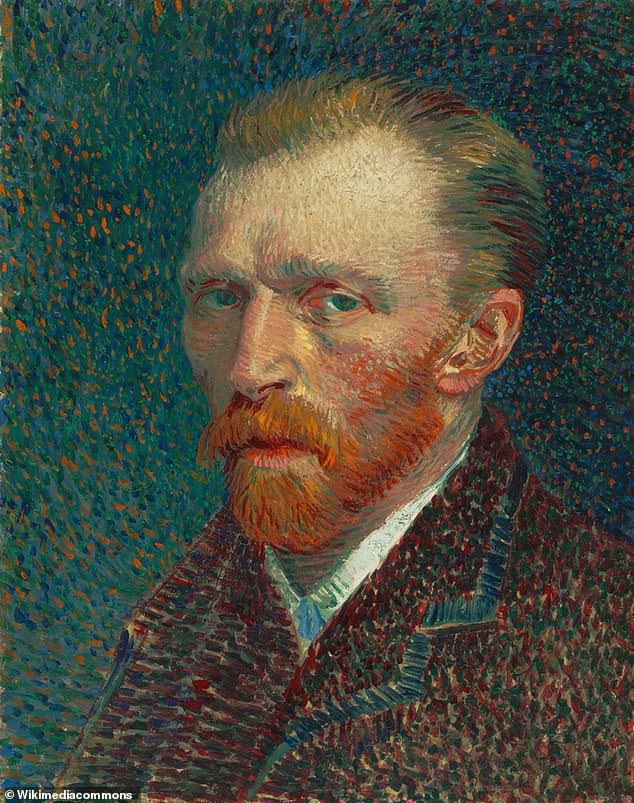 When he made 'The Starry Night', the Dutchman was in an asylum in Saint-Rémy-de-Provence in Southern France. Pictured, Self-Portrait, c.1887, Art Institute of Chicago