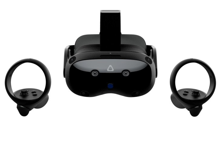 HTC Vive Focus Vision and controllers appear on a white background.