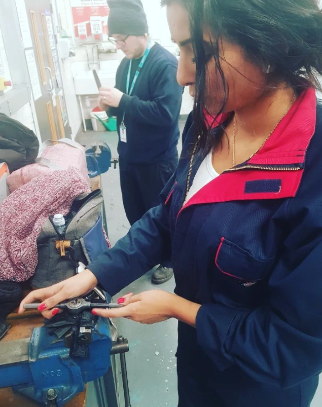 The mum-of-one wishes she'd become a mechanic as soon as she finished school at 16