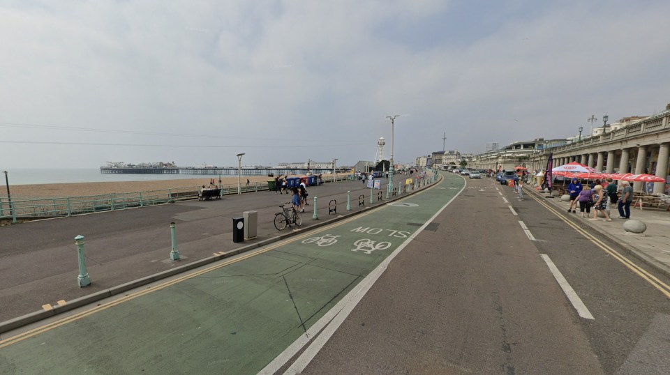 Madeira Drive on the Brighton seafront can also hit drivers hard