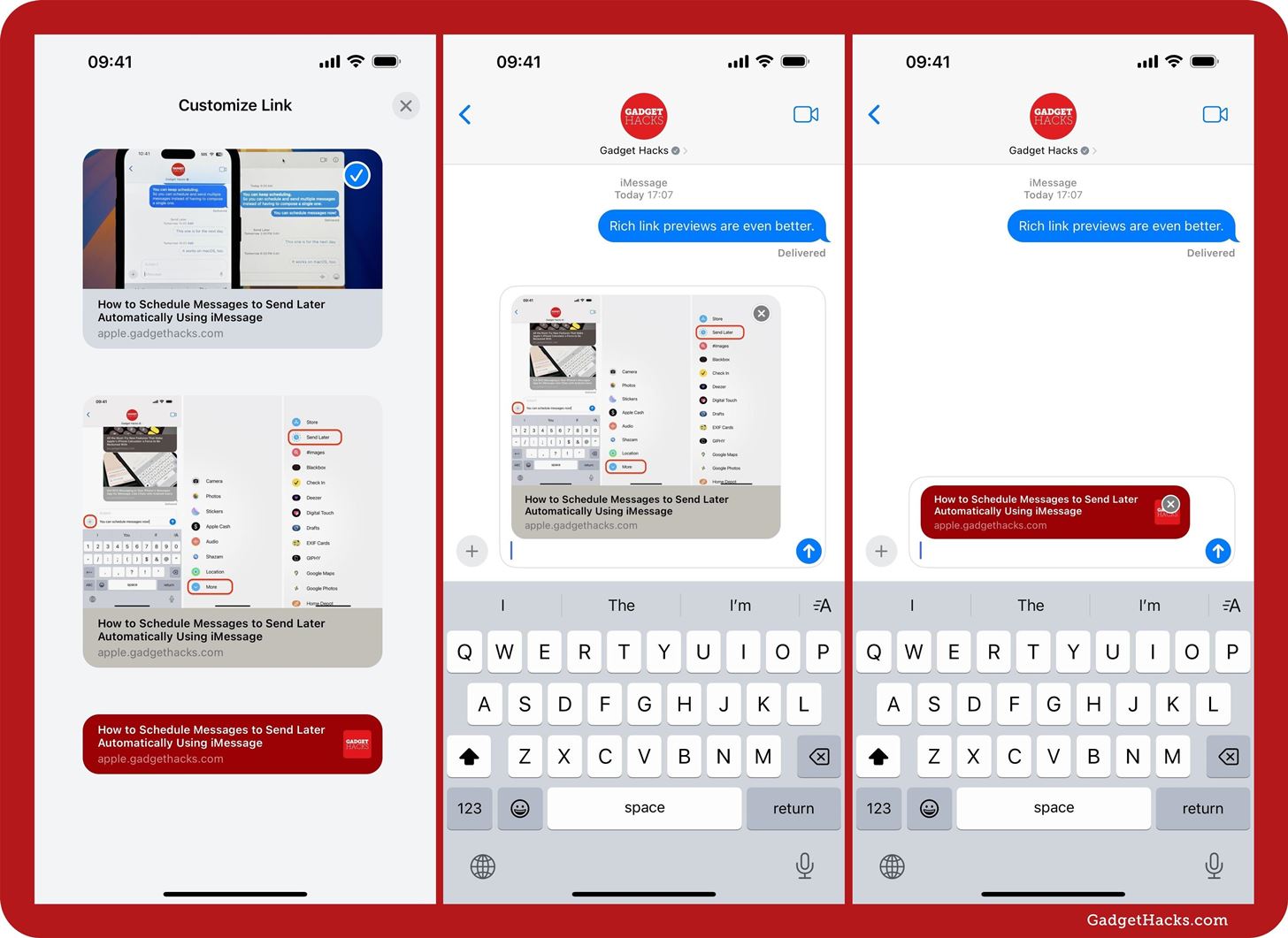 Apple Messages Lets You Switch Rich Link Previews and Use Plain Text URLs for Webpages More Easily — Here's How