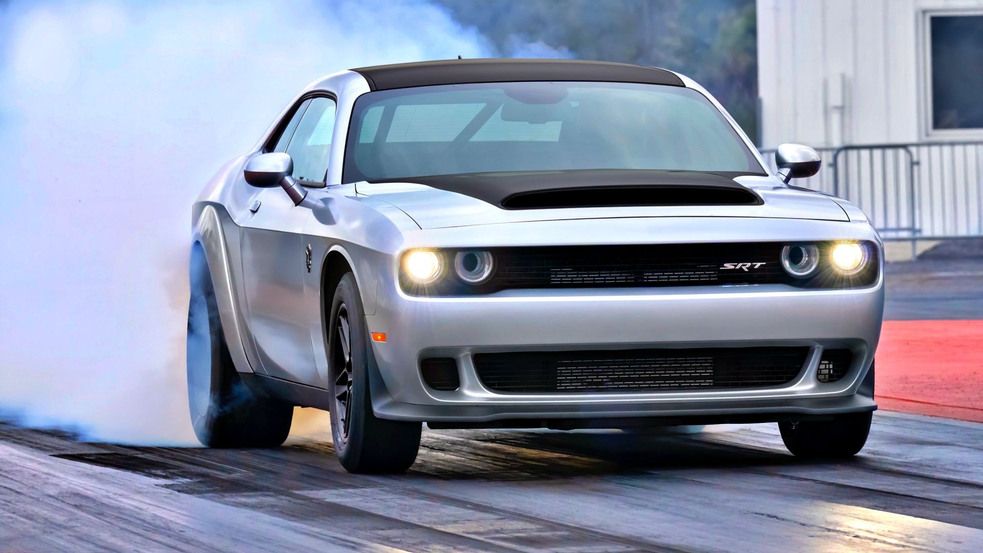 Silver Dodge Challenger SRT Demon 170