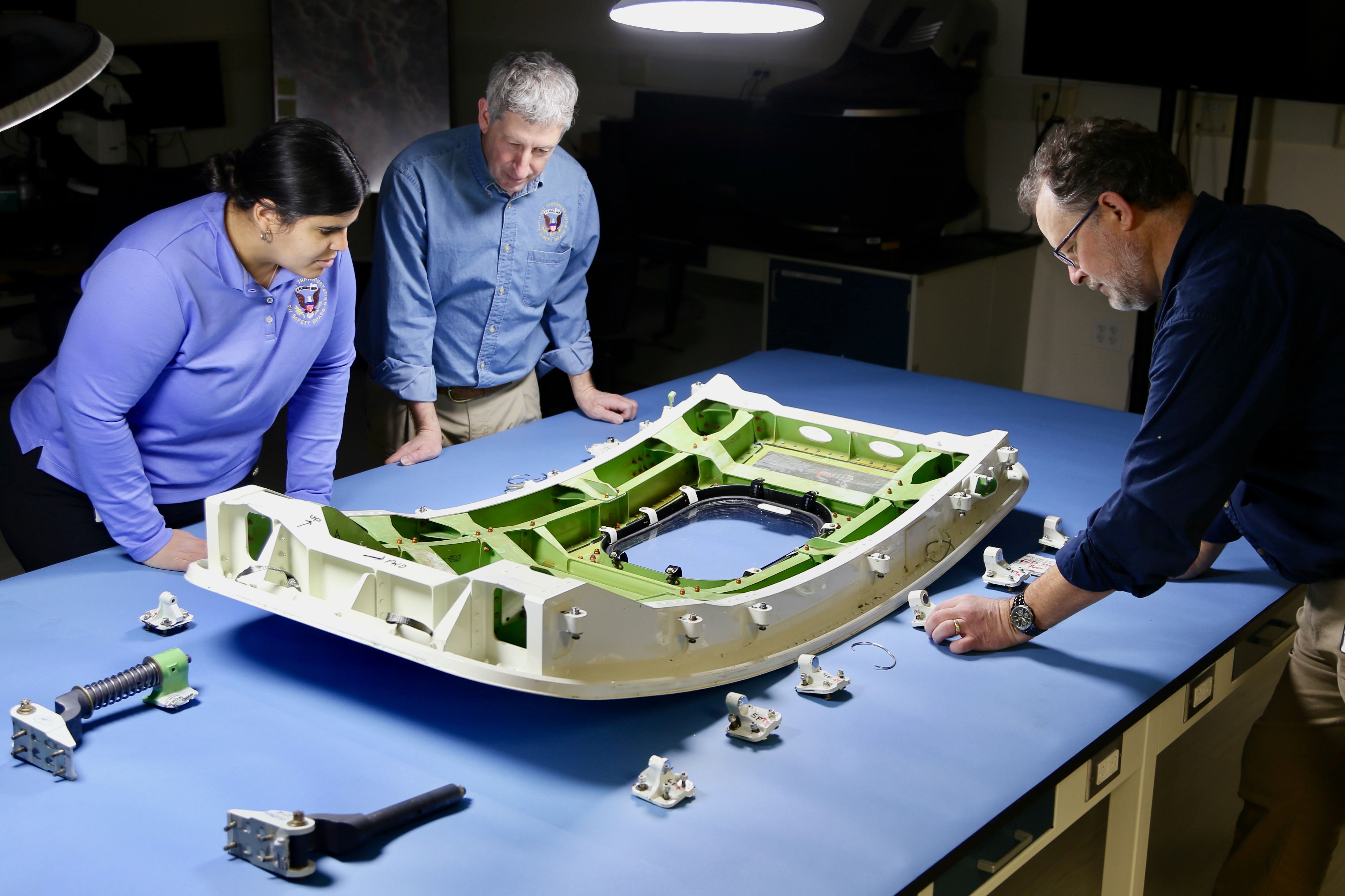 NTSB inspecting the Alaska Airlines Boeing 737 MAX 9 plug