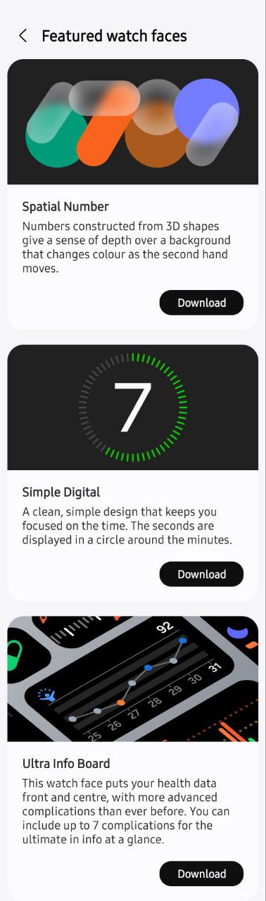 Samsung One UI 6 watch faces SammyFans 2