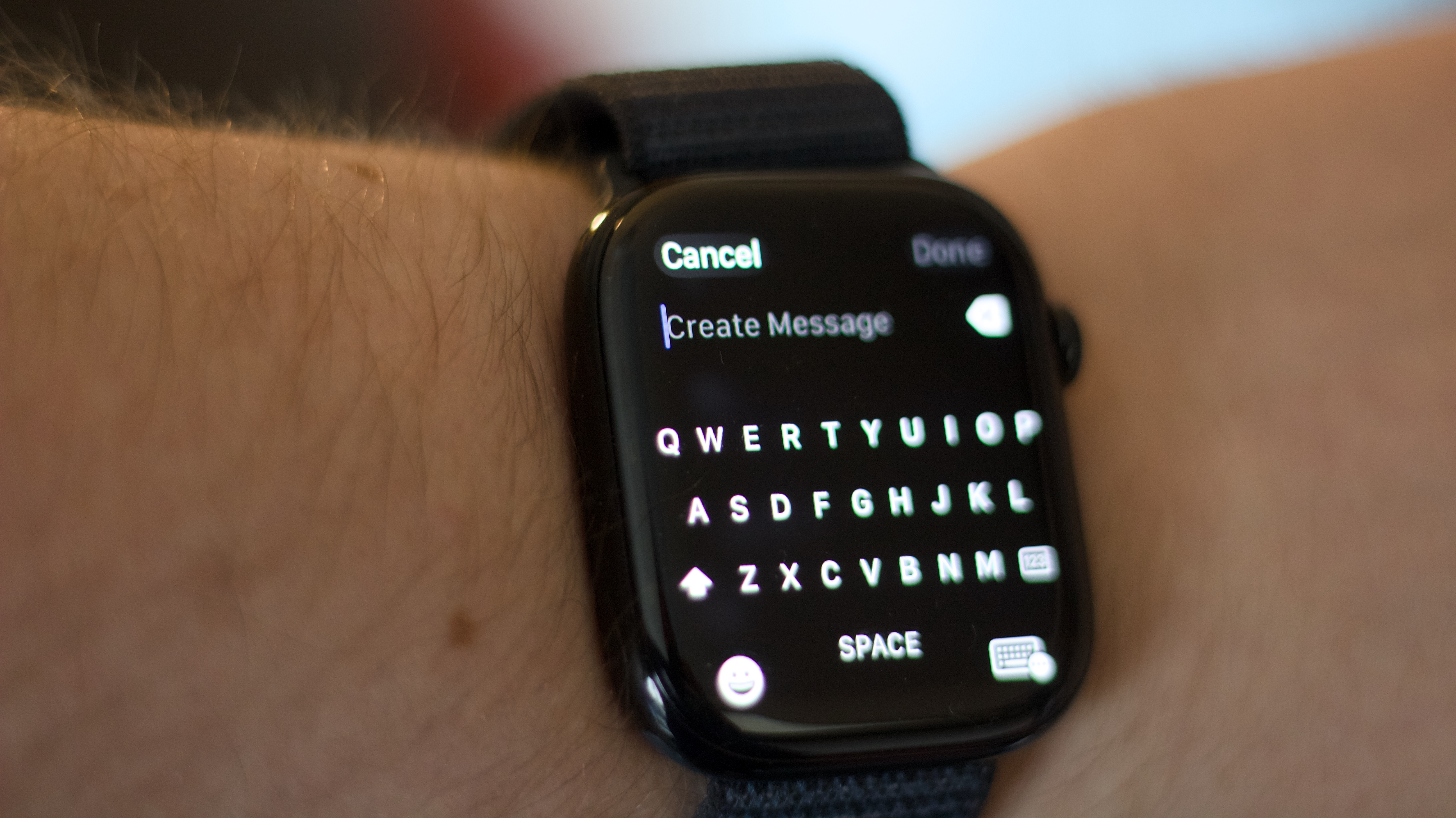 WatchOS 11 Keyboard