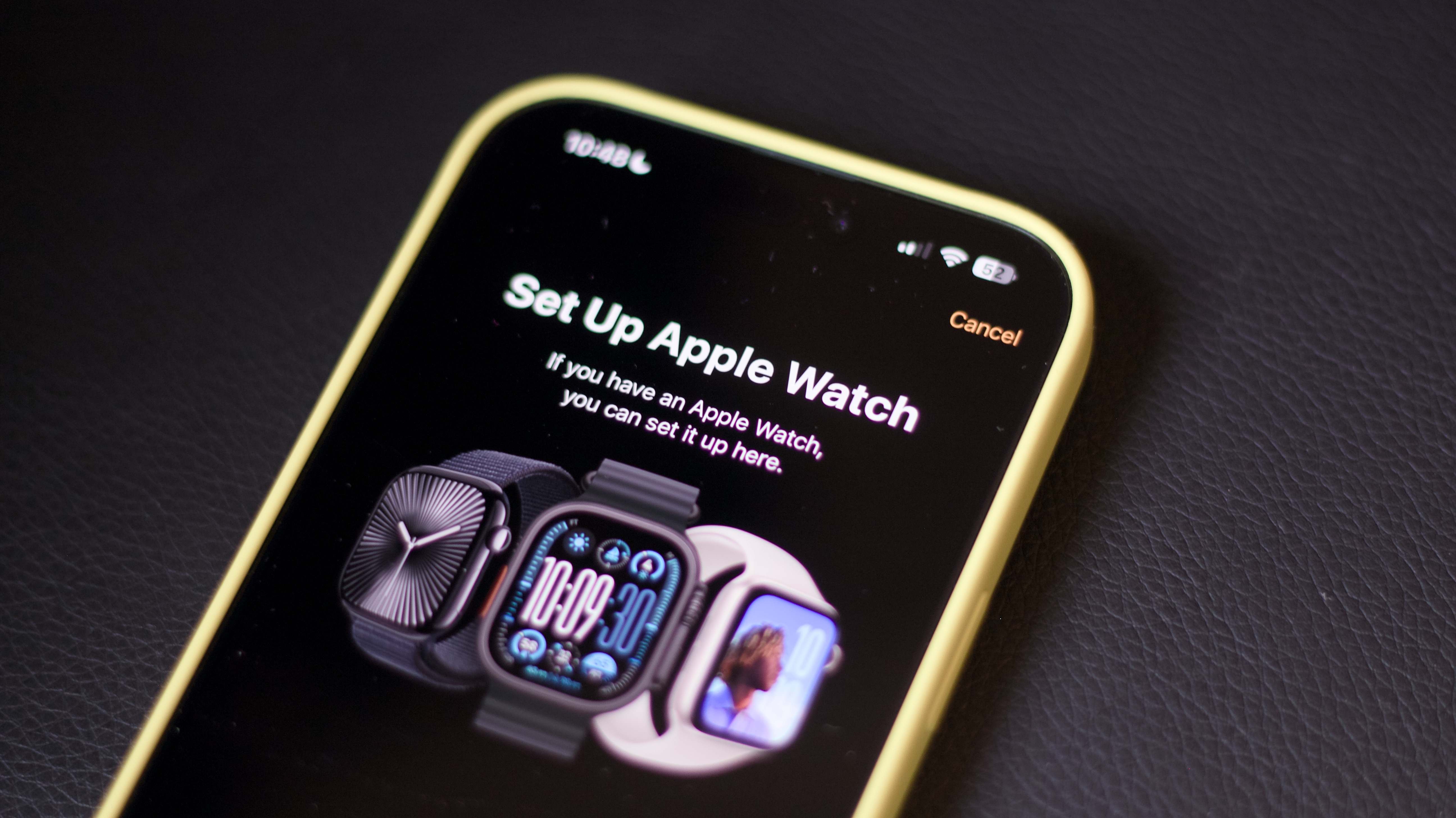 Apple Watch Set up screen on iPhone