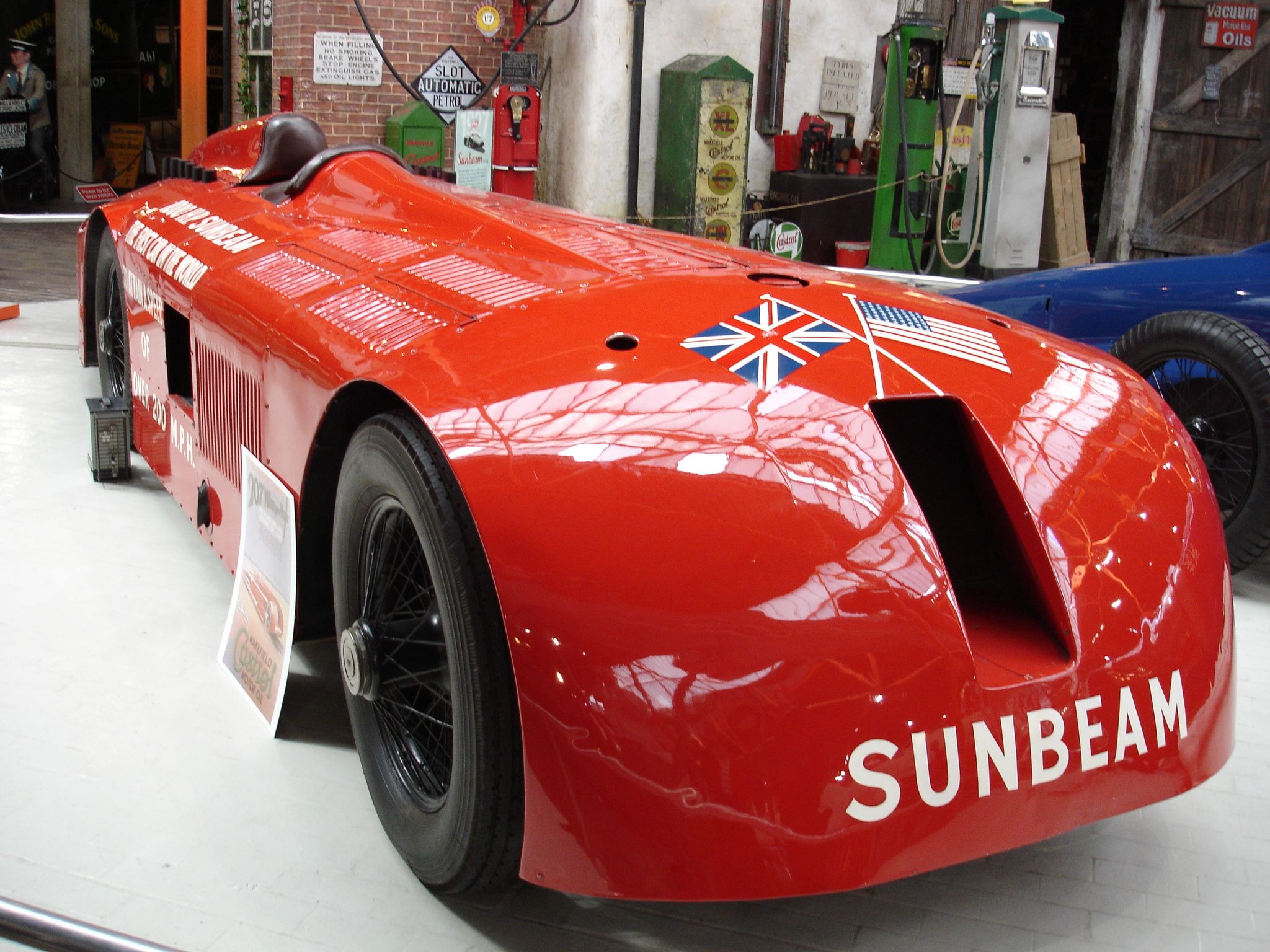 Sunbeam 1000HP in National Motor Museum in Beaulieu, UK