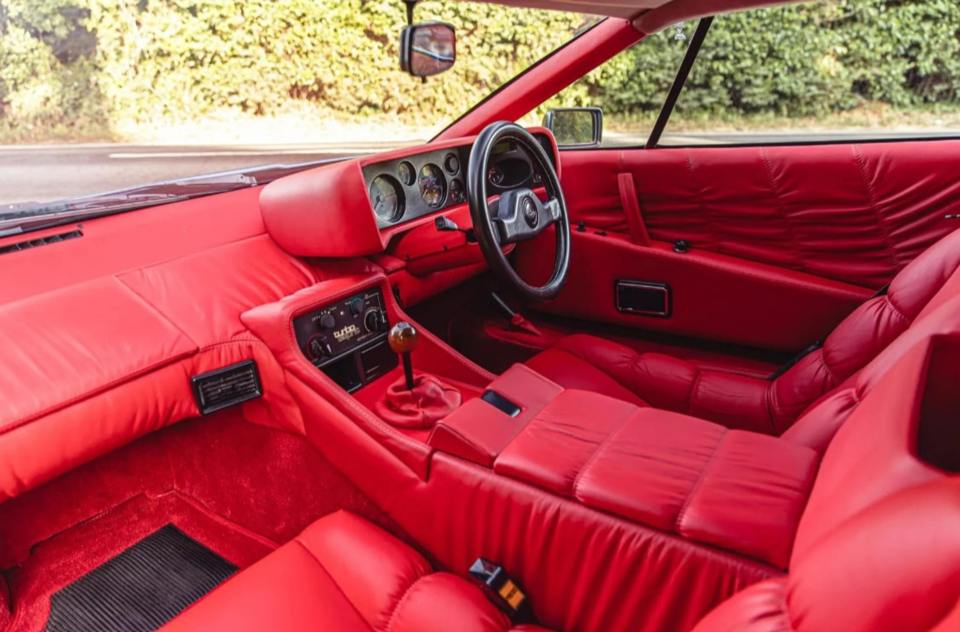 The entire interior is red