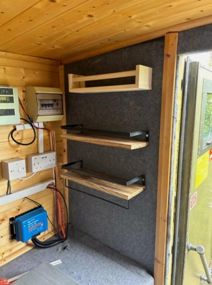 The truck boasts plenty of storage space