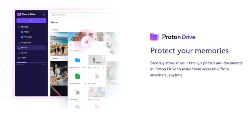 Proton Drive benefits for family