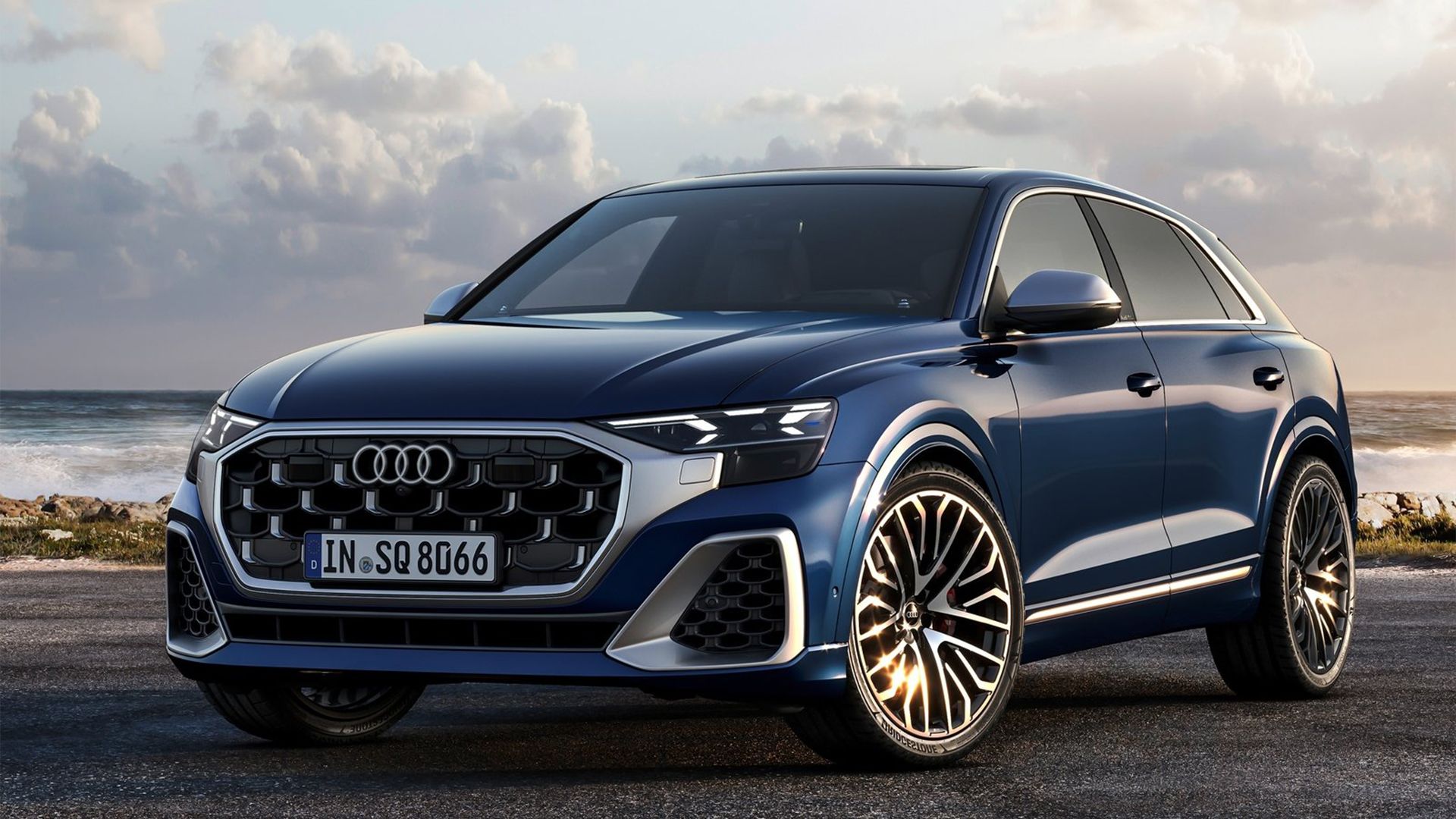 2024 blue Audi SQ8 