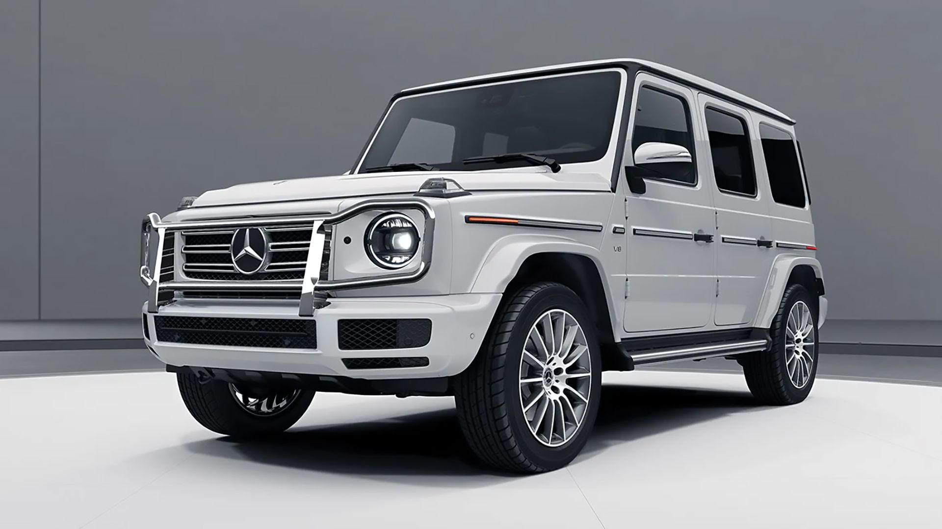 A White 2024 Mercedes-Benz G-Class