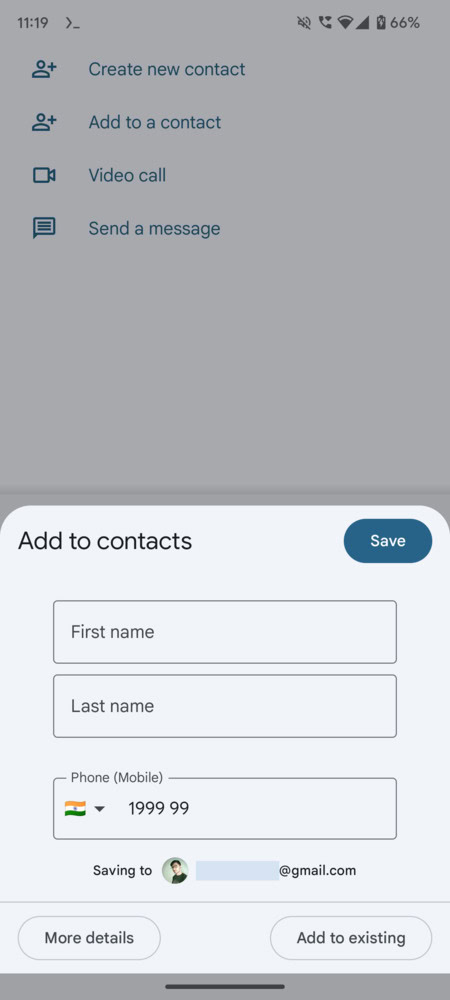 Google Contacts new behavior