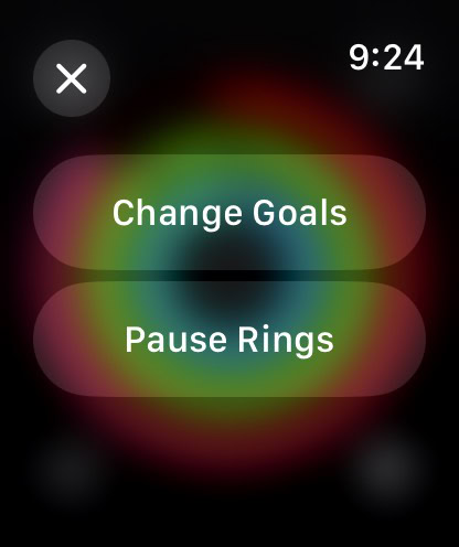 Apple Watch Activity Rings Change Pause