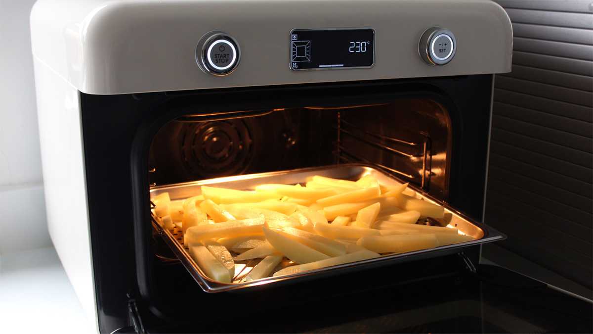 Chips in the Smeg oven