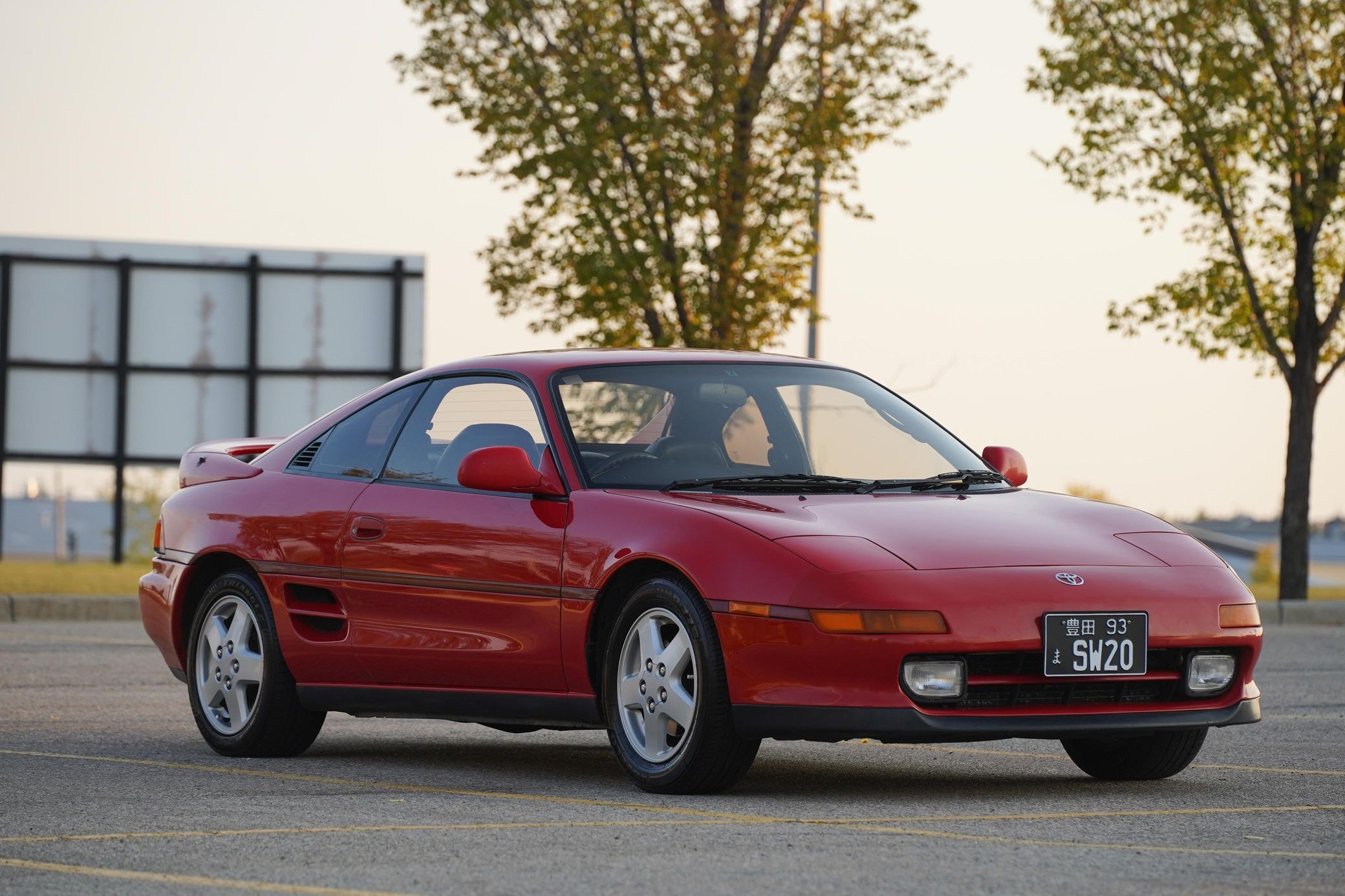 SW20 MR2, Front 3/4 View, Red