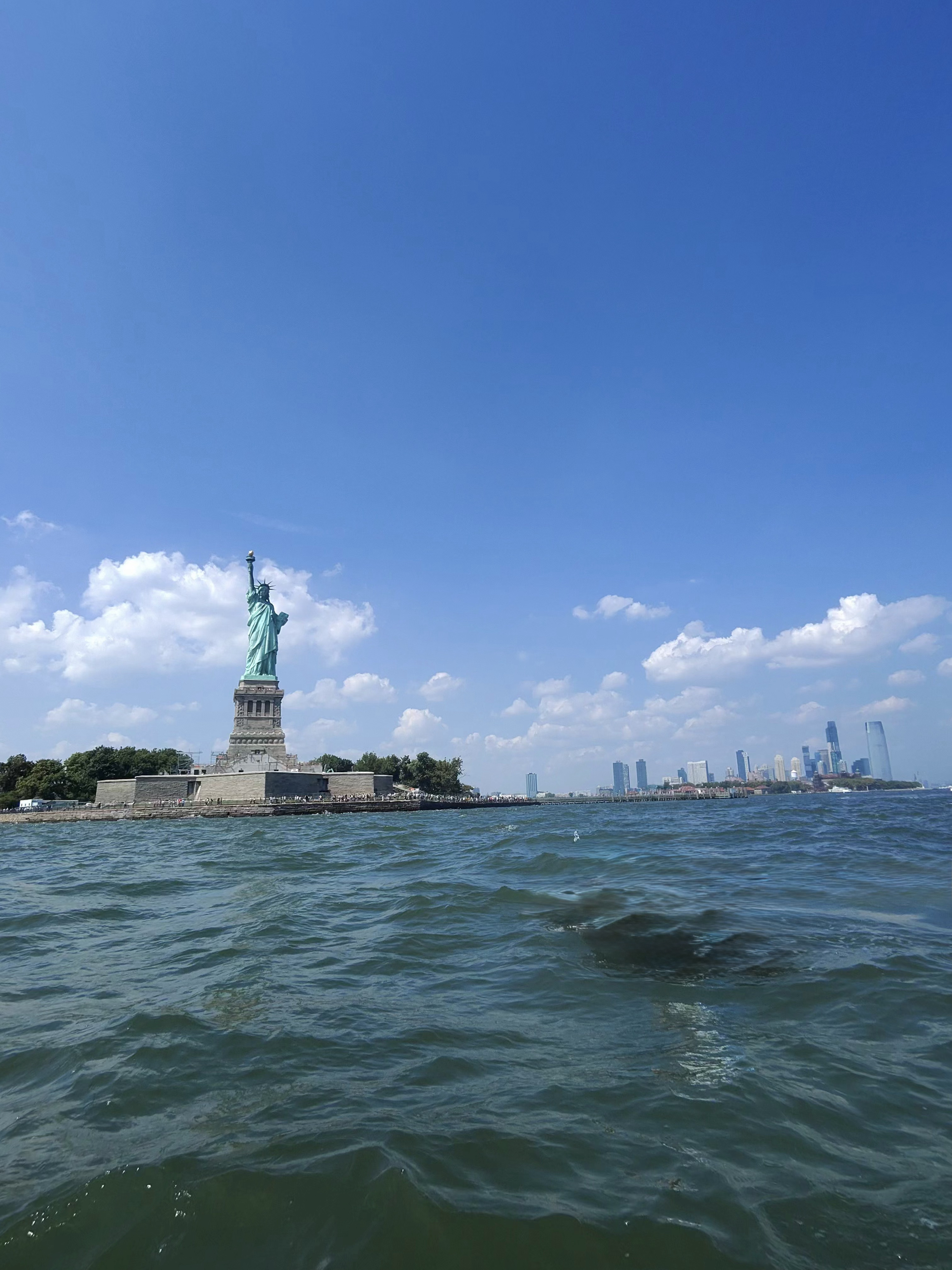 Jet skiing on the Hudson River.