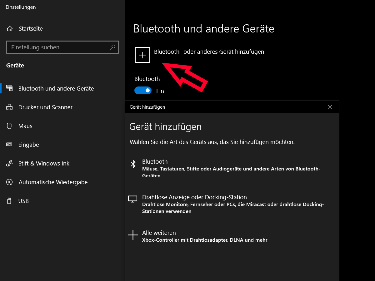 bluetooth aktivieren Windows